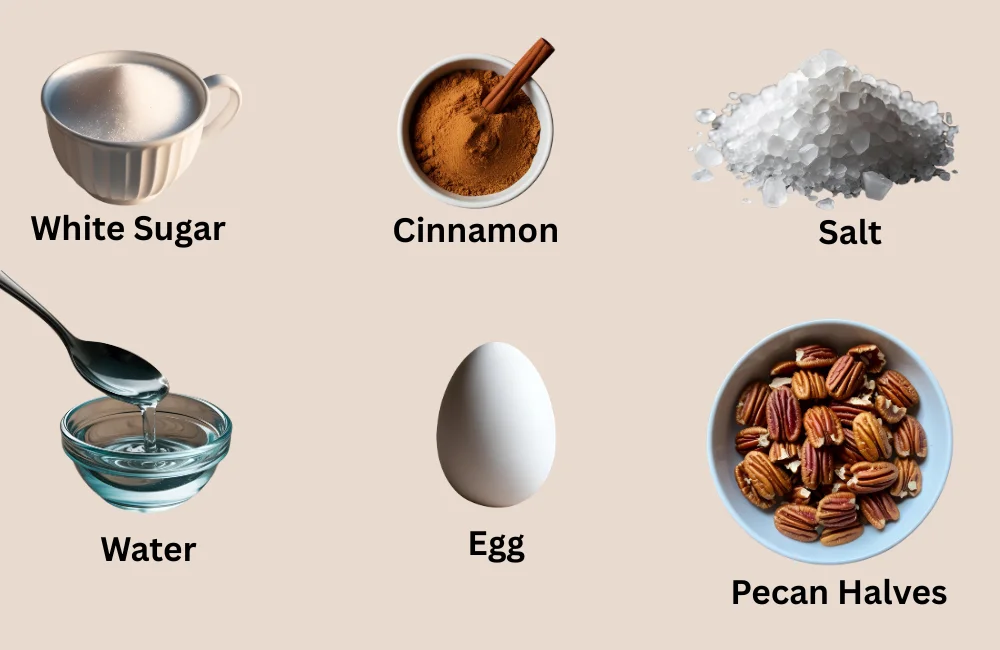 Candied Pecans All Ingredients