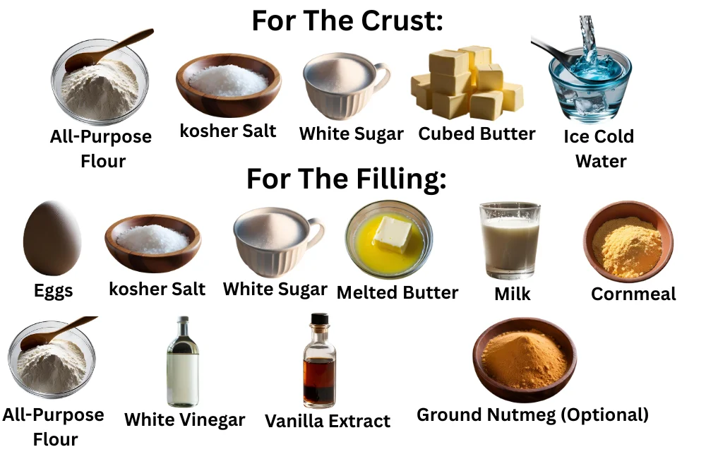 Chess Pie All Ingredients are Here