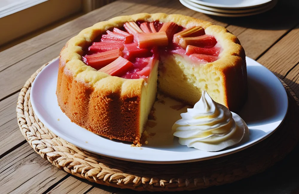 Rhubarb Pudding Cake