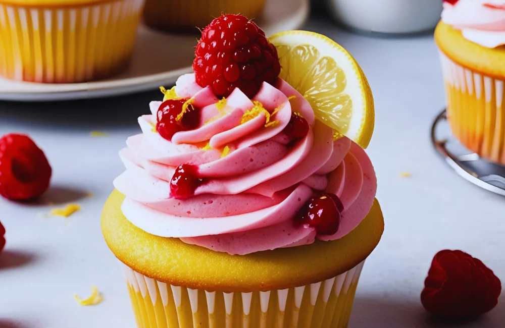 Raspberry Lemon Heaven Cupcakes