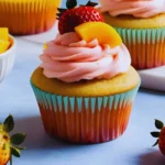 Strawberry Mango Margarita Cupcakes