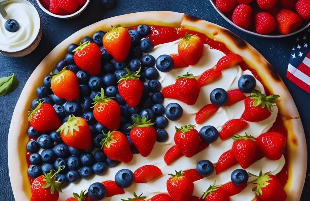 American Flag Fruit Pizza