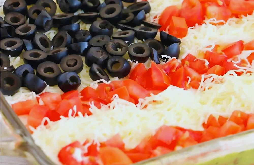 American Flag Layered Taco Dip