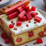 Rhubarb Sour Cream Coffee Cake