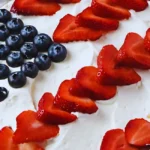 Strawberry Jello Flag Cake