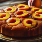 Bourbon Peach Upside Down Cake