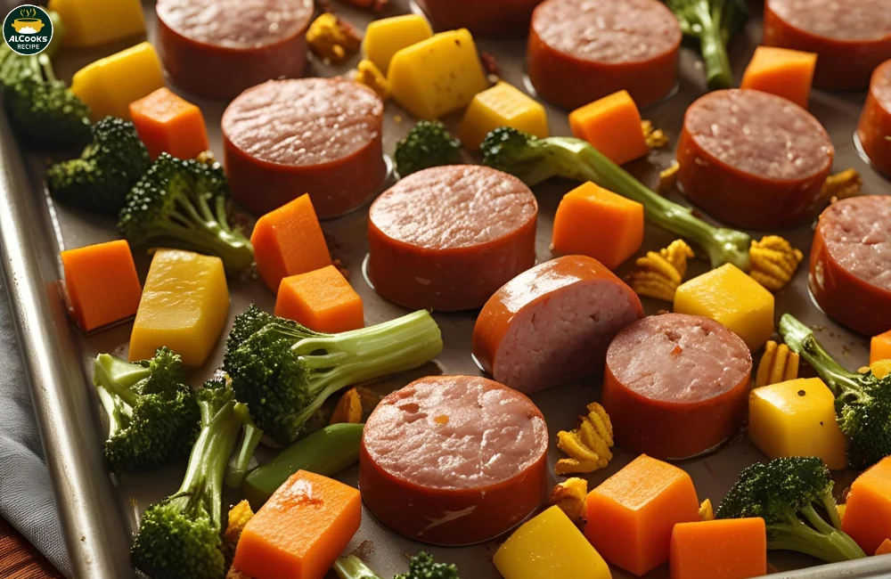 Sheet Pan Maple Dijon Sausage and Fall Veggies