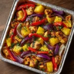 Sheet Pan Hawaiian Chicken With Pineapple And Peppers