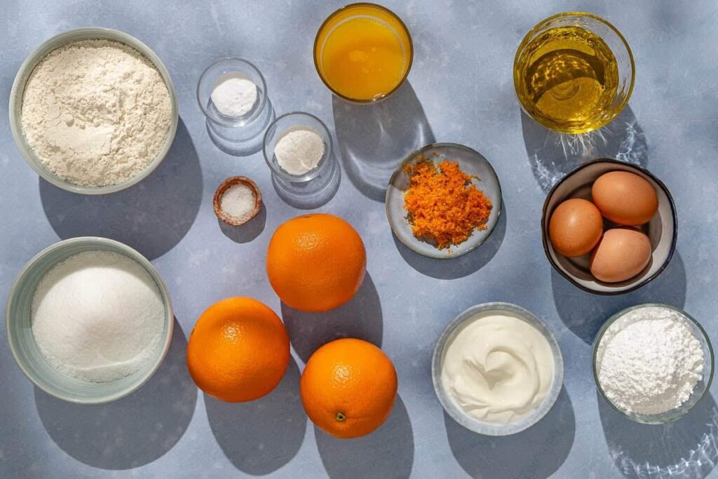 Ingredients of Orange Cake Reicpe