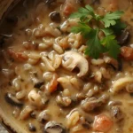 Creamy Mushroom Chicken and Wild Rice Soup Recipe