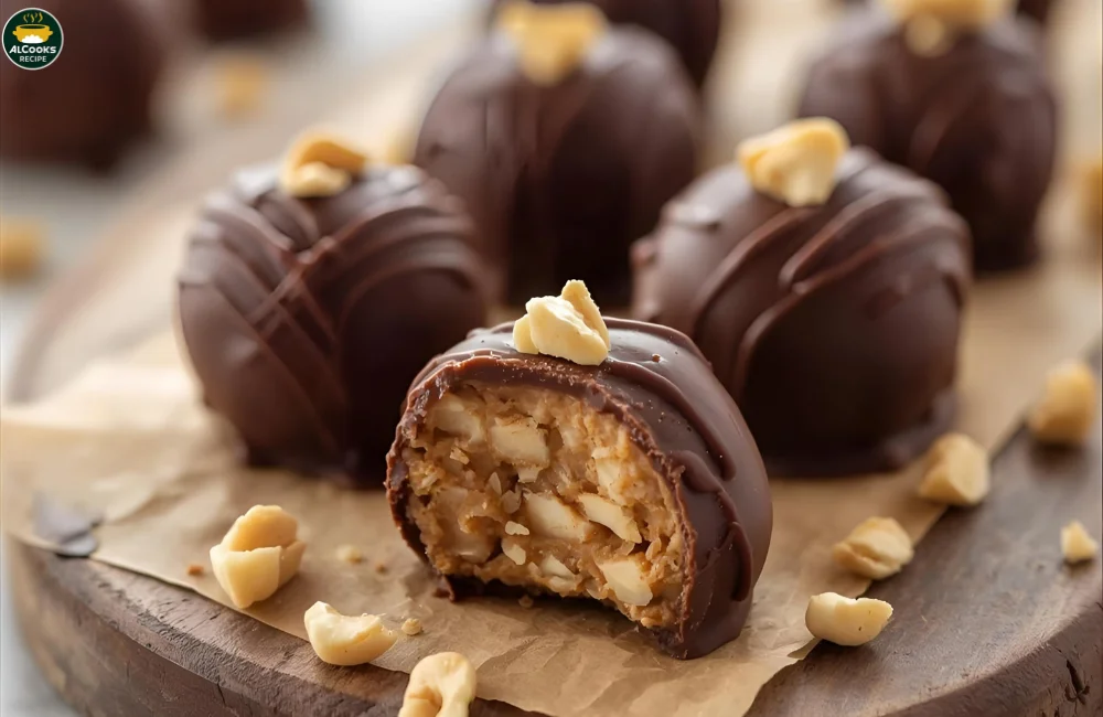 No Bake Chocolate Peanut Butter Truffles Recipe