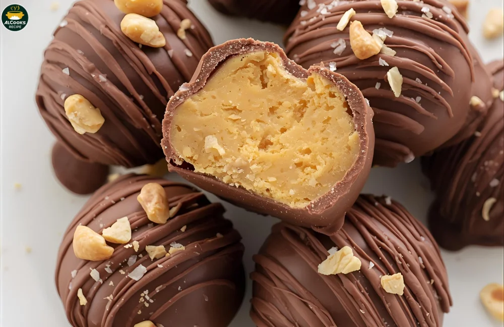 No Bake Chocolate Peanut Butter Truffles