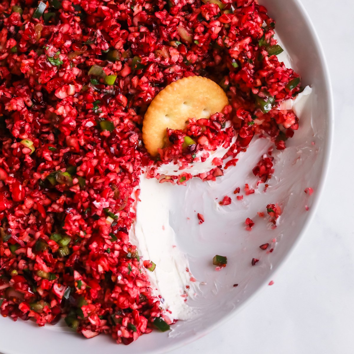 Cranberry Jalapeno Cream Cheese Dip