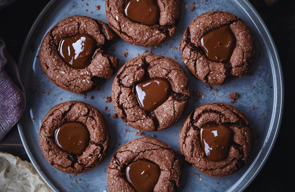 Chocolate Thumbprint Cookies