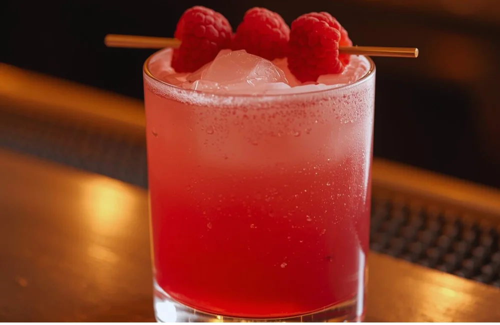 Raspberry Passionfruit Tequila Sour