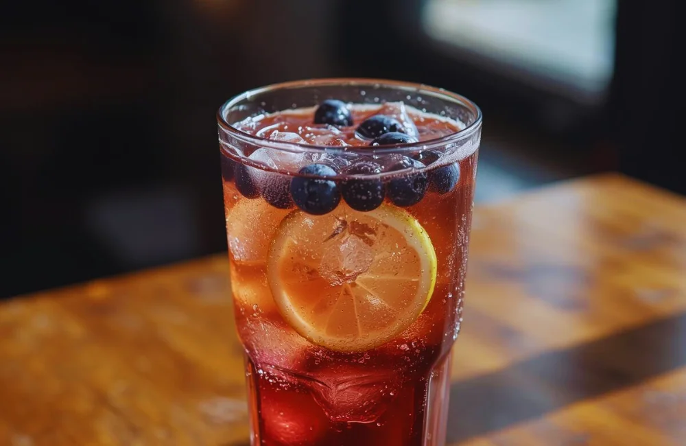 Blueberry iced tea