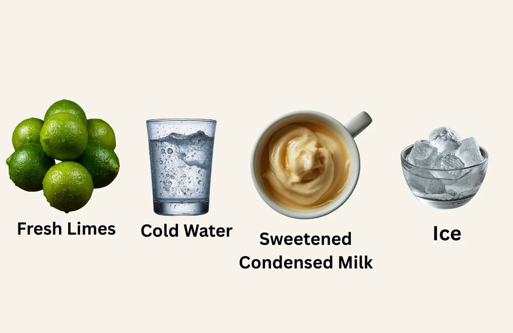 Brazilian Limeade All Ingreadients