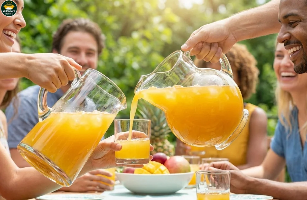 Pineapple Mango Rum Punch Cocktail