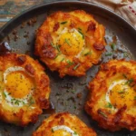 Eggs In Crispy Hash Brown Baskets