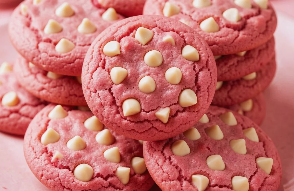 Irresistible Valentine’s Strawberry White Chocolate Cookies Recipe