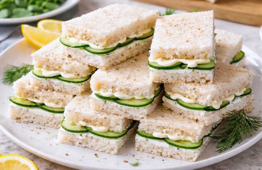 Cucumber Cream Cheese Sandwiches