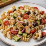 High Protein Greek Pasta Salad